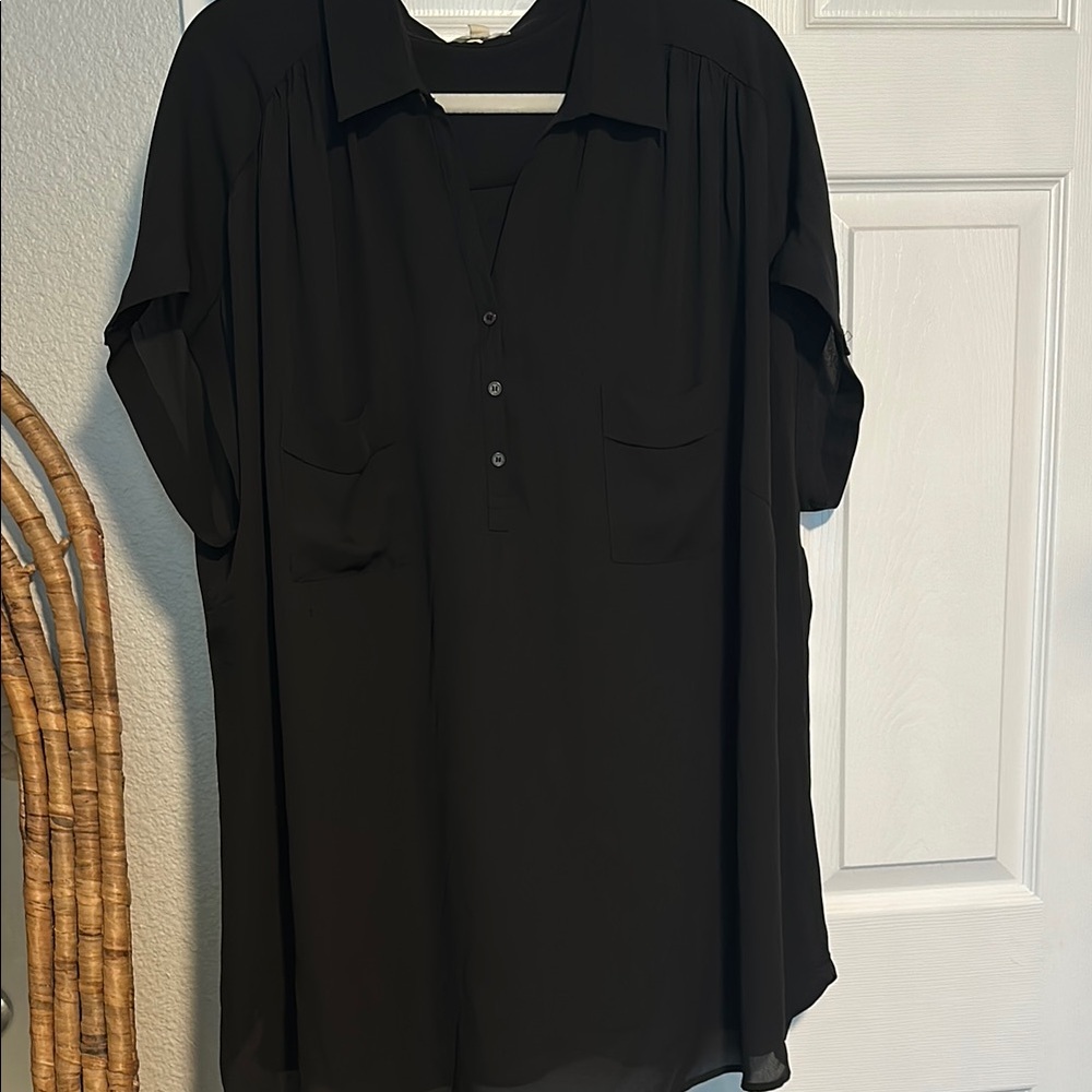 Elegant Black Women's Top